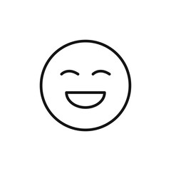 Happy Smile Icon Perfect for Emoticons and Reactions