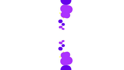 question mark made of splashes