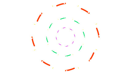 confetti isolated on white