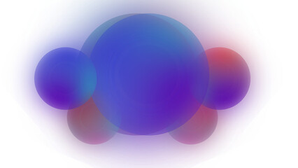 3d render of a set of colorful bubbles