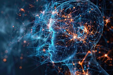 neural networks and communication with human brain concept