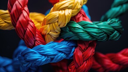 Colorful Ropes Close Up