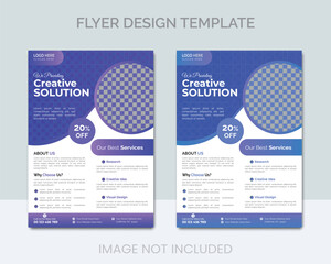 Creative business flyer design vector