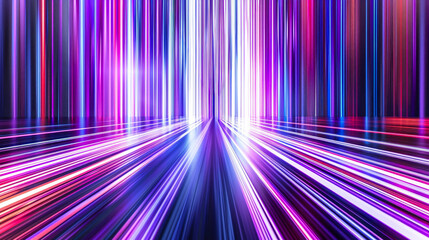 Dynamic abstract light streaks in vibrant colors creating a futuristic and high-energy background. Perfect for technology and digital themes.