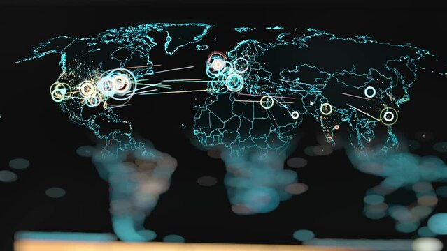 Cyber attacks on world map live