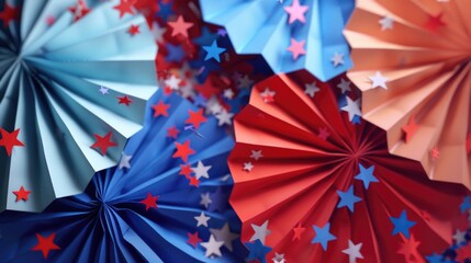 Colorful Paper Fans
