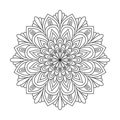 Vector Henna tattoo style. Can be used for textile, greeting card, coloring book