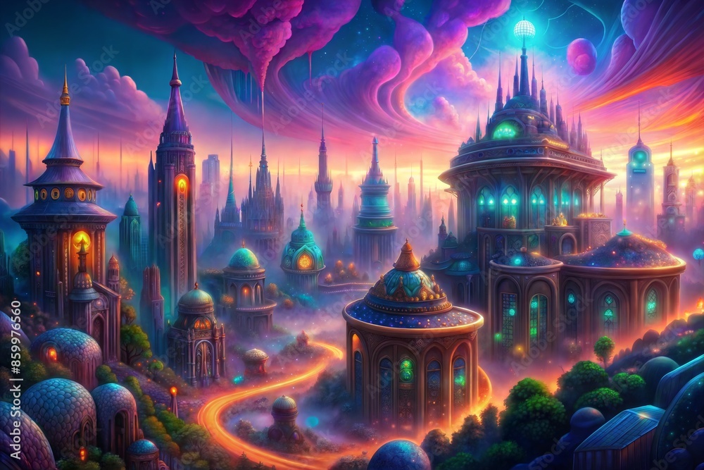 Canvas Prints 3d cg rendering of the castle