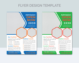 Creative Education Flyer Design Template Vector.