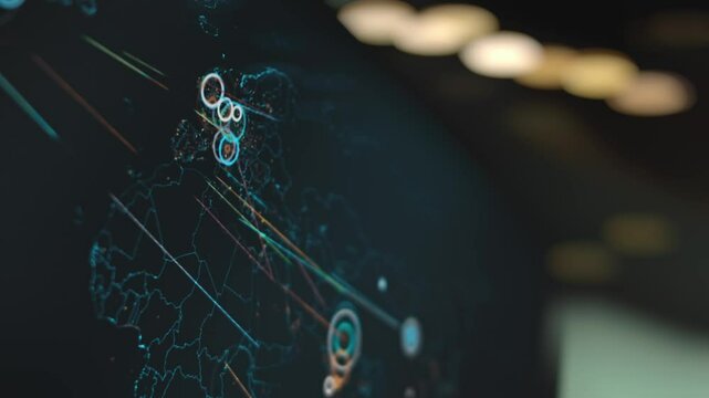 Multiple cyber attacks all over Europe in real-time