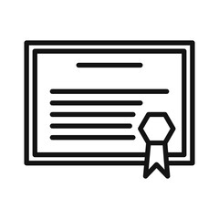 Certification Diploma Icon Ideal for Academic and Professional Achievements