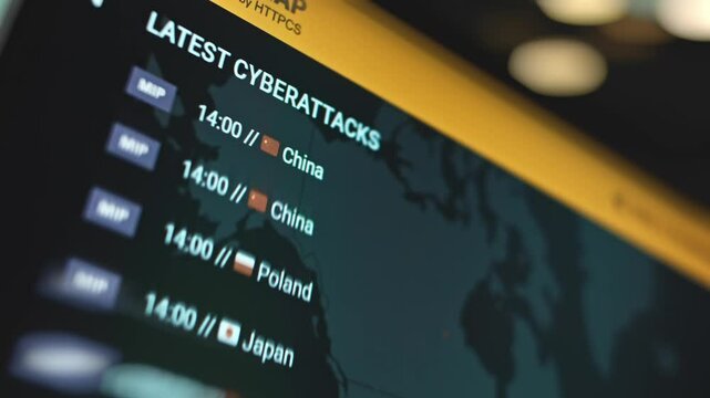 List of countries under cyber attacks in real-time