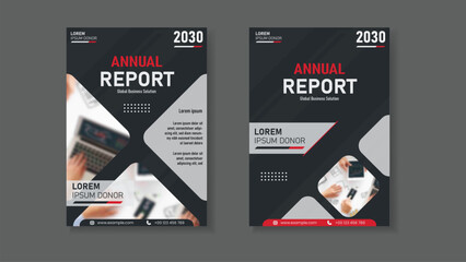 Annual report brochure flyer design template vector, Leaflet, presentation book cover templates, layout in A4 size