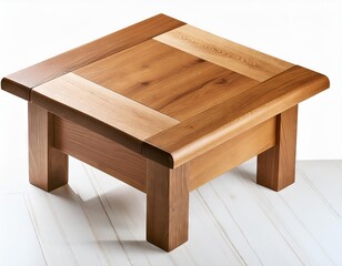 Wooden table on a wooden background. 3d render illustration.