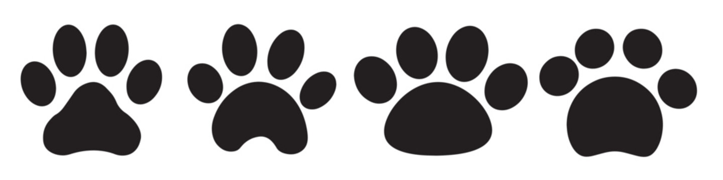 recommend clip art: Paw icon vector illustration. Paw print sign and symbol. Pet paw icon set vector. dog or cat paw