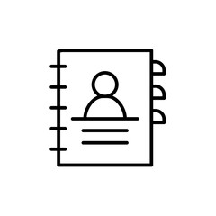 Contact Address Book Icon Ideal for Personal and Business Contacts