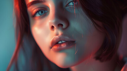 A photo of beautiful girl is in fashion style vintag : Generative AI