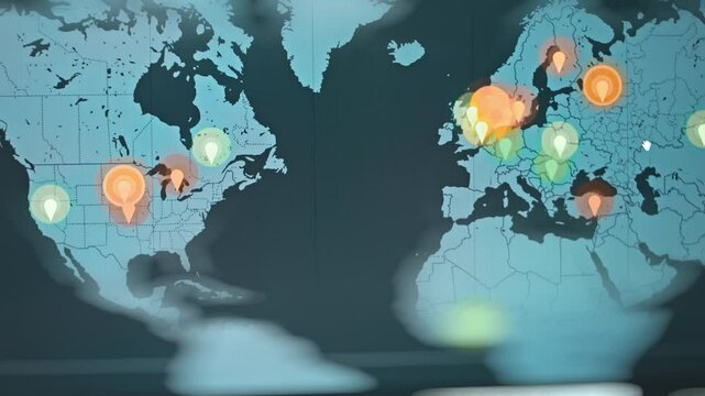 Spam activity on world map live