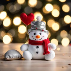 snowman on a christmas tree