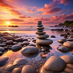 stones on the beach