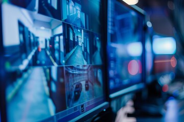 Security Surveillance System Monitoring on Multiple Monitors