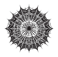 Obraz premium SPIDER NET SILHOUETTE VECTOR ILLUSTRATION