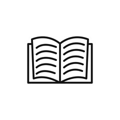Open Book Icon Perfect for Reading and Educational Resources