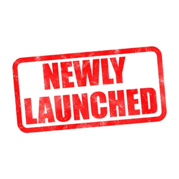 3D Newly launched text poster