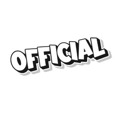 3D Official text poster art