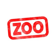 3D Zoo text poster art