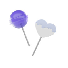 lollipop 3d icon and illustration