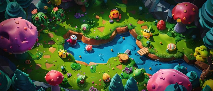 match 3 field, action game, top games, dribbble