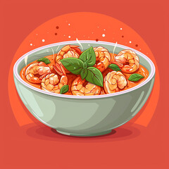 Vector_Prawn_curry_with_heat_cartoon_vector_icon