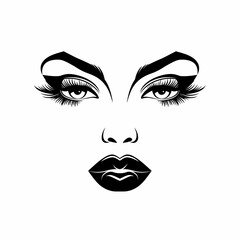 Fototapeta premium illustration of a face