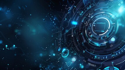 Obraz premium A futuristic, sleek background for an AI-based chatbot mobile application feature graphic.