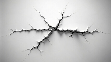 A grunge-style image showing a cracked vintage wall