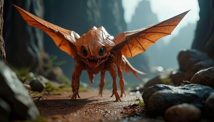 Obraz premium Fantasy Creature with Wings.