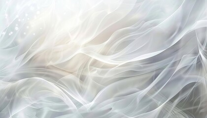 Obraz premium Light abstract background with flowing white waves