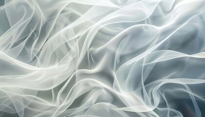 Obraz premium Light abstract background with flowing white waves