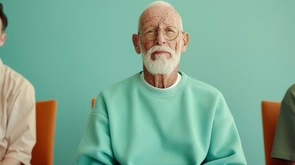 Diverse Male Group in Emotional Support Meeting Discusses Feelings in Cozy Room Setting