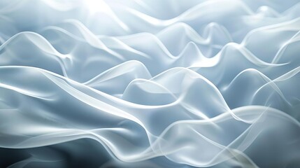 Obraz premium Light abstract background with flowing white waves