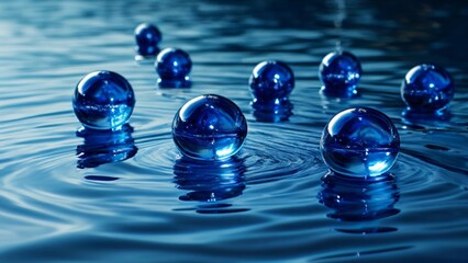  Reflection of tranquility in blue