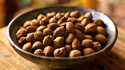  A bowl of almonds a healthy snack option