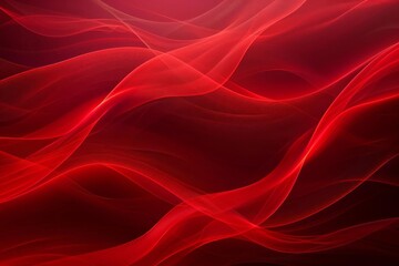 Obraz premium Red abstract background with flowing lines