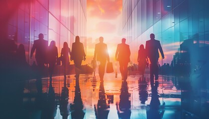 Obraz premium Visualize a company that values its employees, fostering engagement, job satisfaction, and positive workplace relationships.