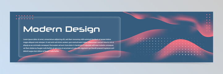 Modern abstract technology banner template