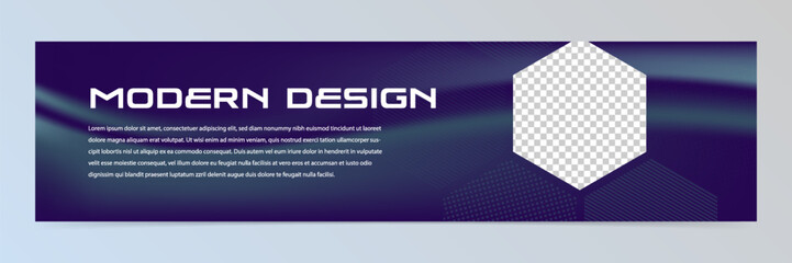 Modern abstract technology banner template