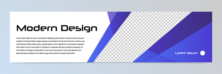 Modern abstract technology banner template