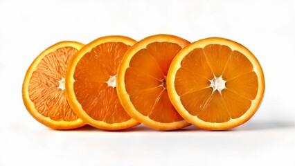 Fototapeta premium Freshly sliced oranges ready to enjoy
