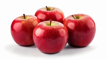  Fresh and vibrant red apples perfect for a healthy snack or a still life composition